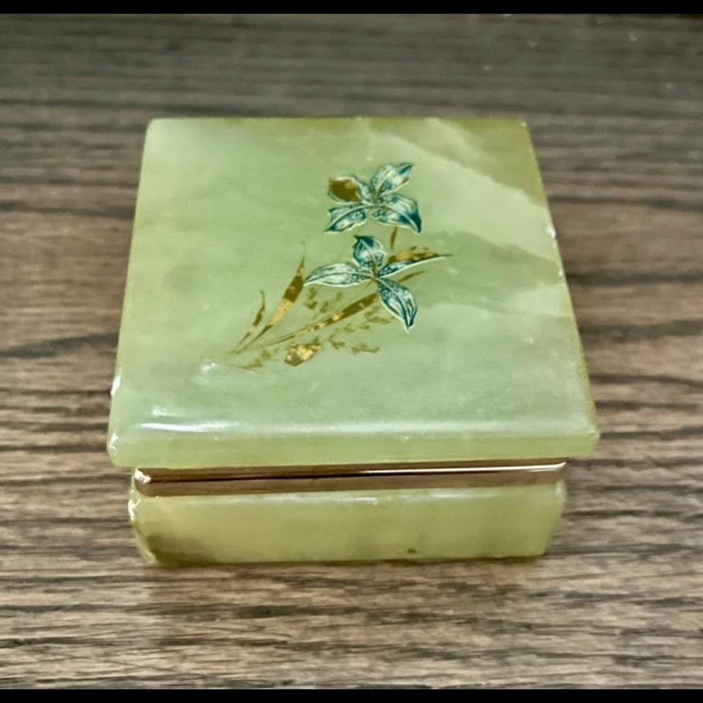 Alabaster Trinket Box